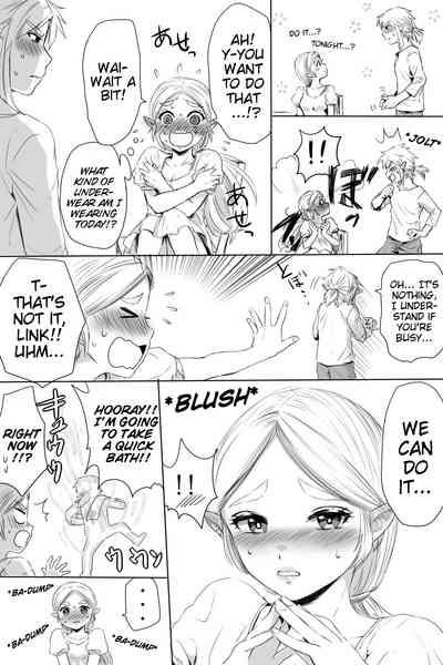 BreaWi no LinZel ga Hitasura Ichaicha Shite Sukebe na Koto Suru Manga | A BoTW manga where Link and Zelda earnestly flirt and do lewd things 1