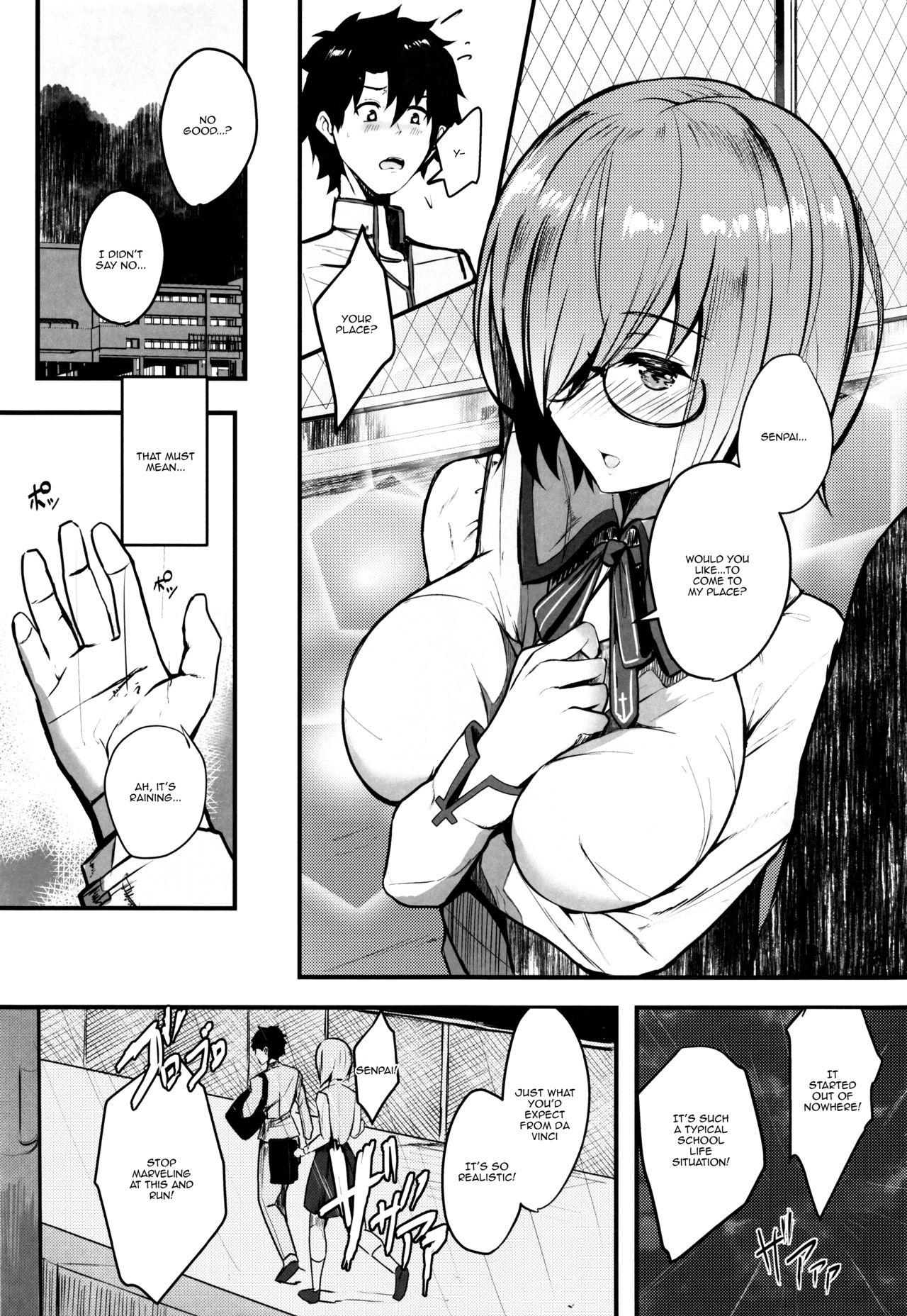 Hot Girl Porn Mash to Koukou Seikatsu Seifuku Hatsu Ecchi Hen | Having a Lewd Highschool Life With Mash - Fate grand order Hot Girl Porn - Page 3