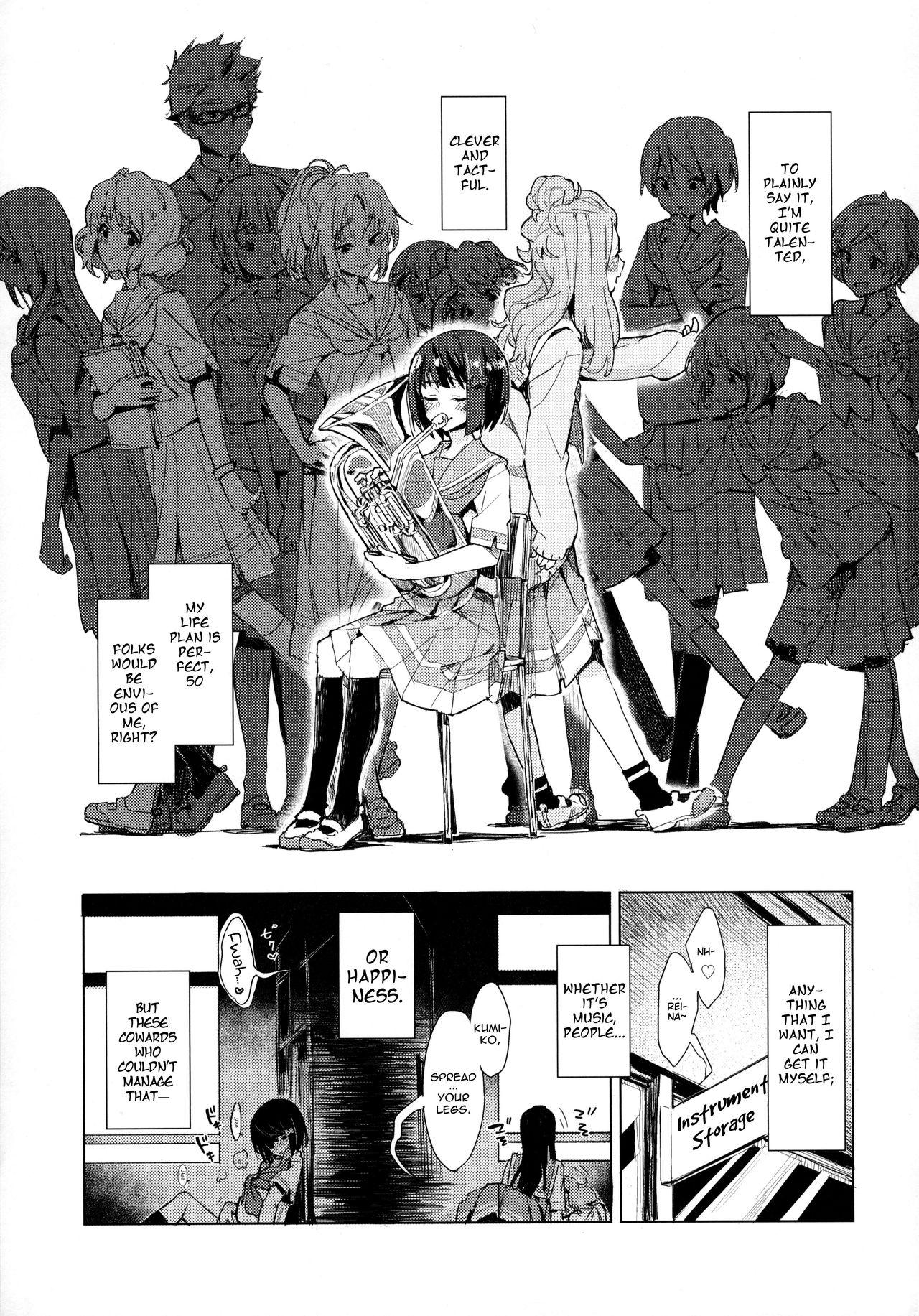 Free Rough Sex Hisaishi Kanade no Bousou | The Rampage of Kanade Hisaishi - Hibike euphonium Tribute - Page 2