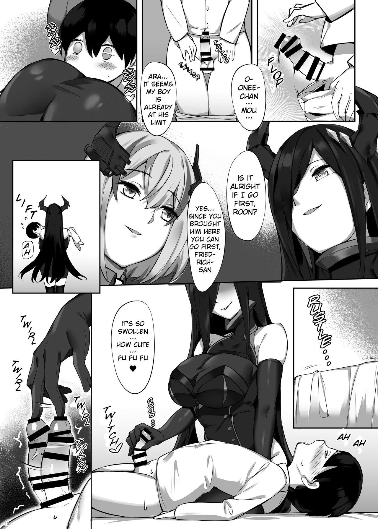 Pay Friedrich no Shota Ama Haha Indeki | Friedrich's Motherly Spoiling of a Shouta - Azur lane Licking - Page 10