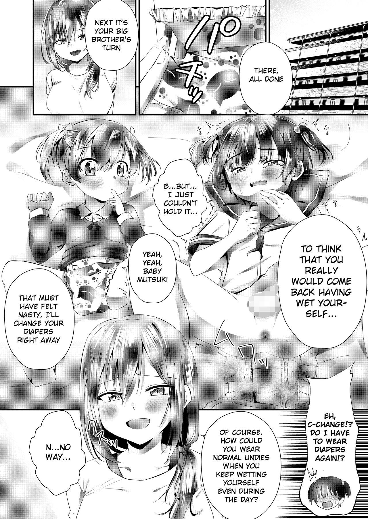 Gay Big Cock Onii-chan Omutsu Nuretenai? | Big Bro, Is Your Diaper Wet? - Original Nipple - Page 5