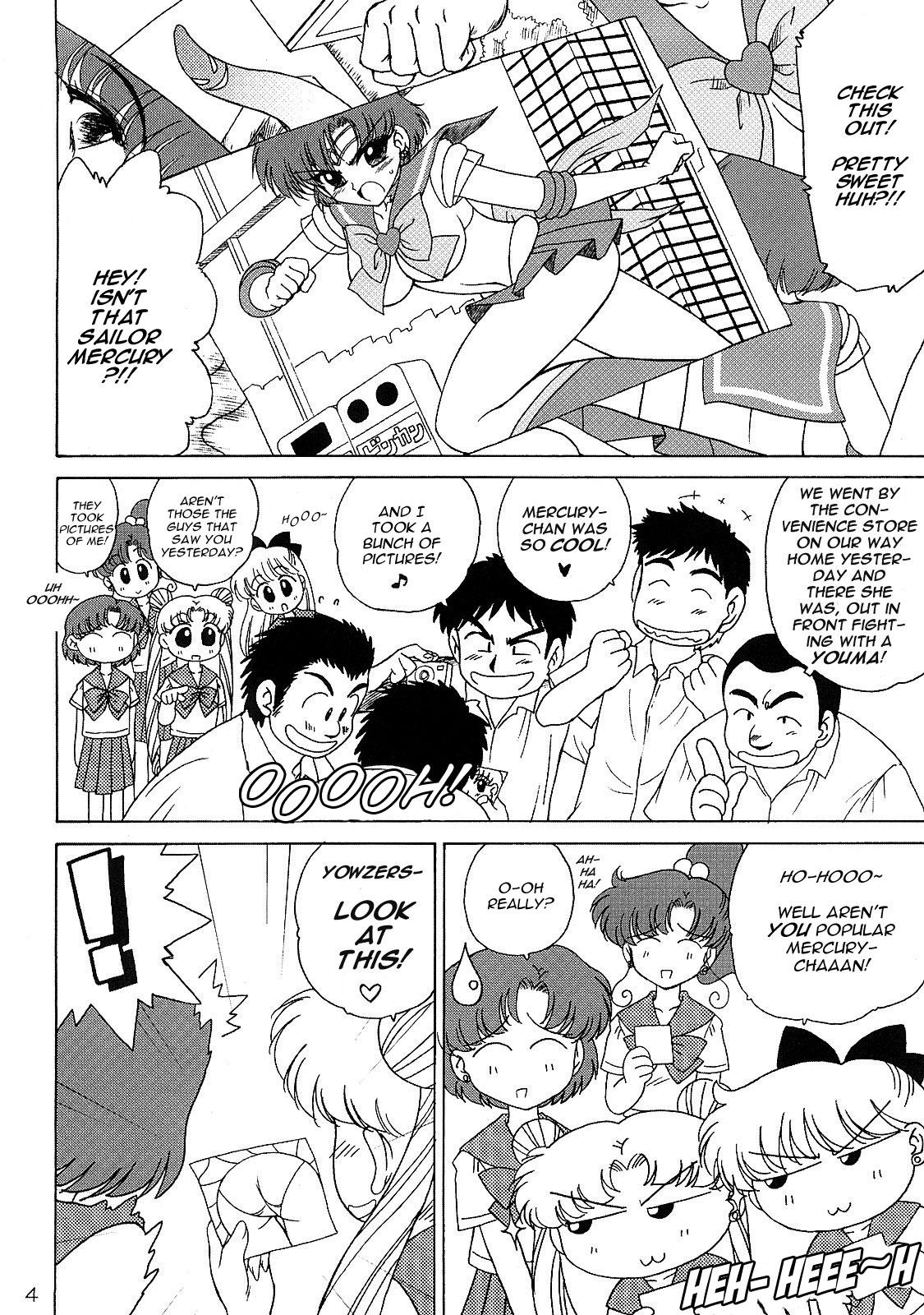 Shorts Sky High - Sailor moon Spreading - Page 3