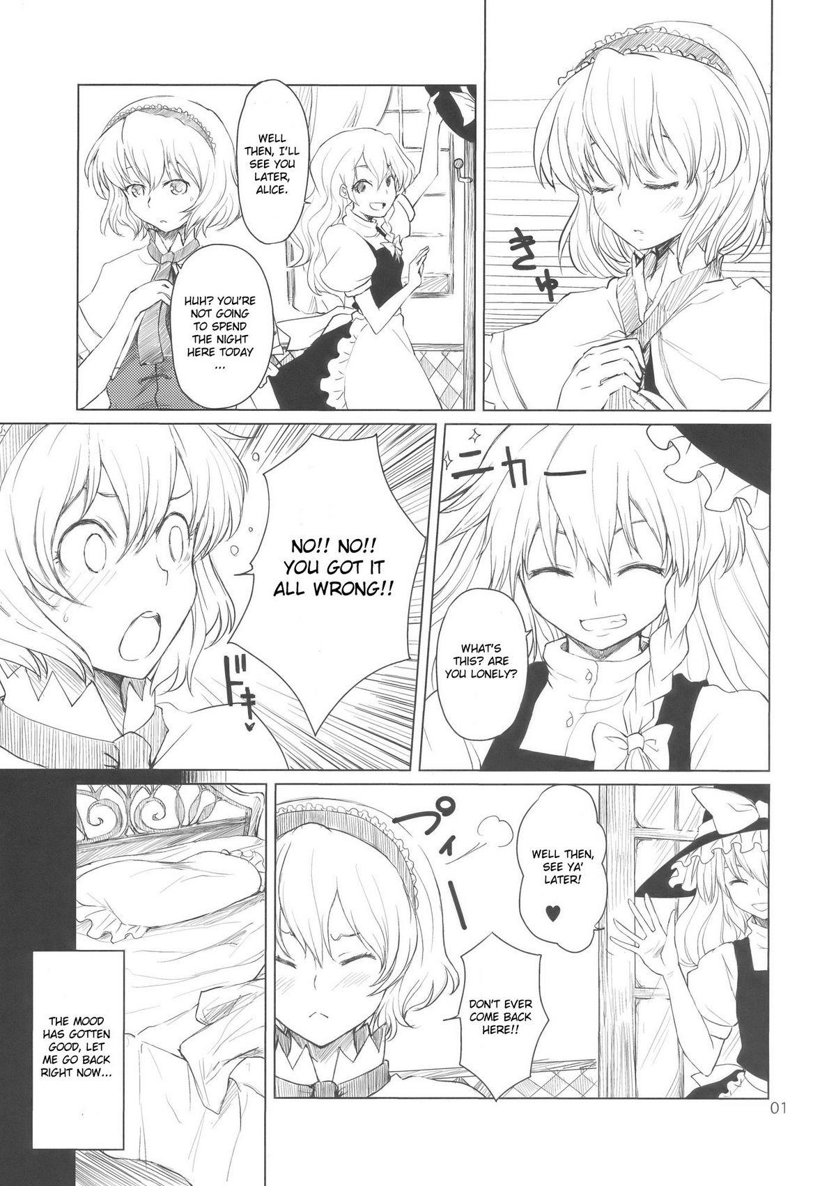 Face Fucking Alice no Jikan - Touhou project Selfie - Page 2