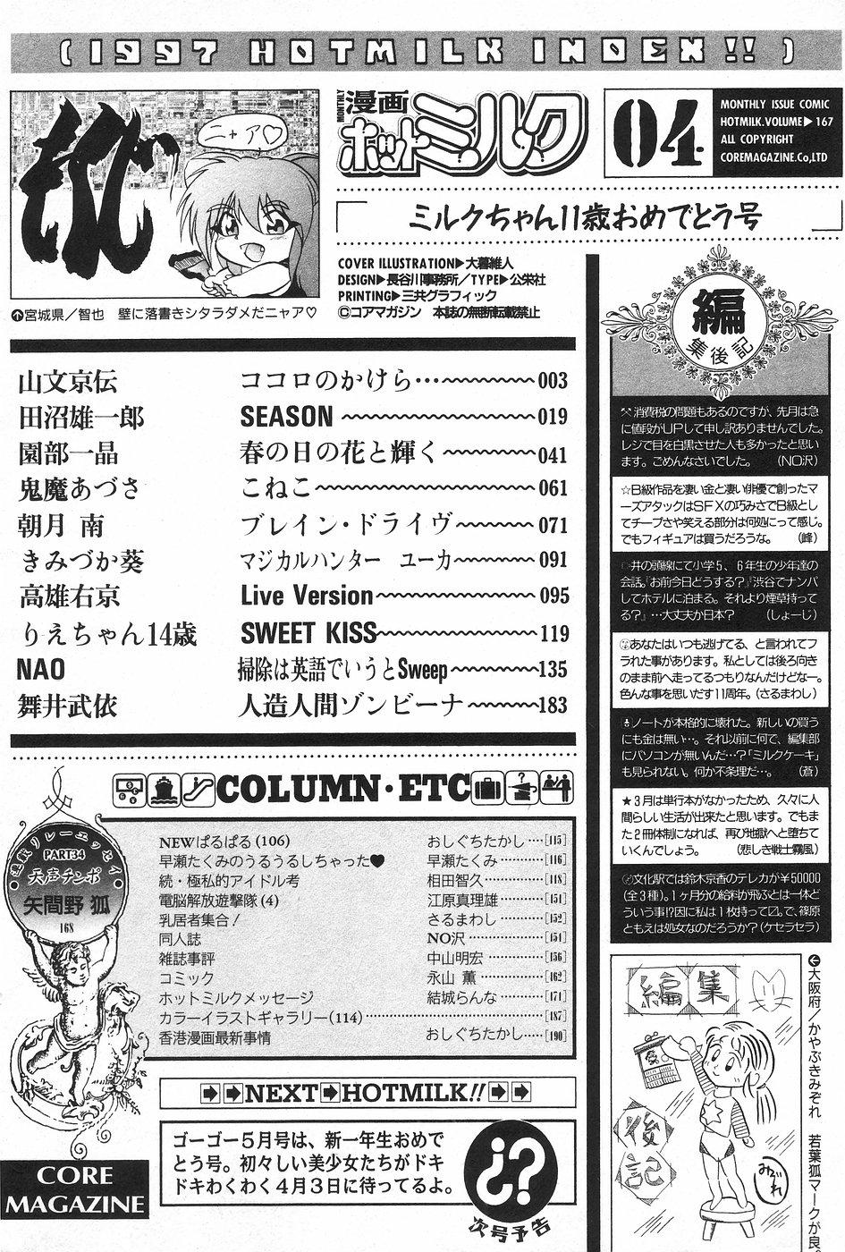 Manga Hotmilk 1997-04 164