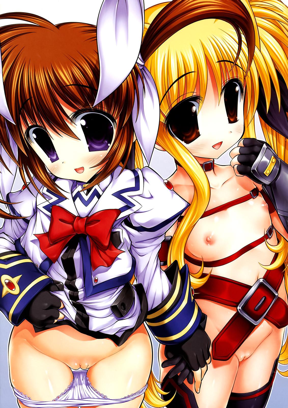 Pantyhose Nanofei. + Nanofei. A's ALL Full Color Soushuuhen Platinum - Mahou shoujo lyrical nanoha Roleplay - Page 2