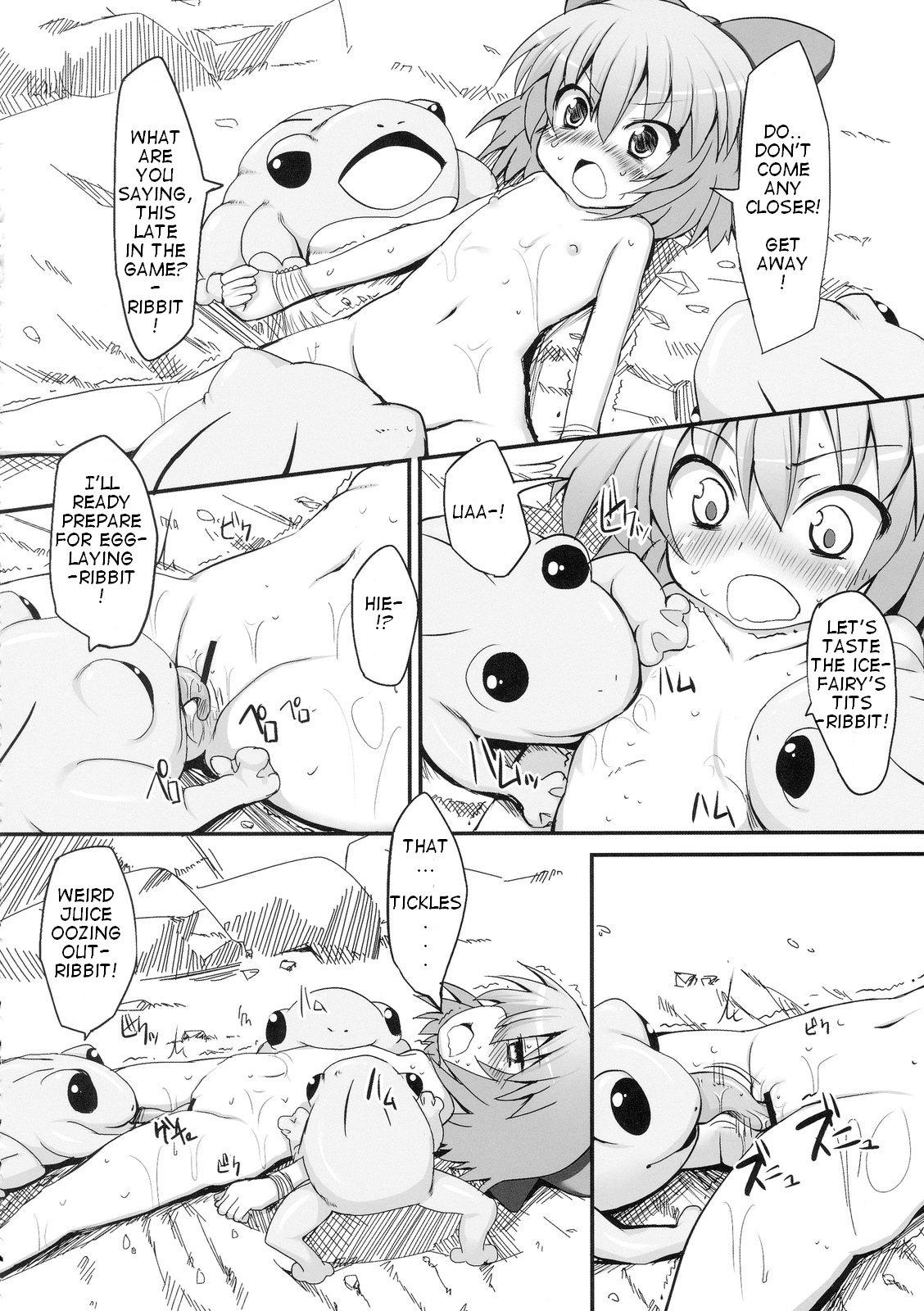 Tranny (Reitaisai 7) [Marked-two (Maa-kun)] Cirno Dai Pinch! ~Kaeru no Fukushuu Hen~ | Cirno in Big Trouble! ~ Revenge of the Frogs ~ (Touhou Project) [English] - Touhou project Punished - Page 10