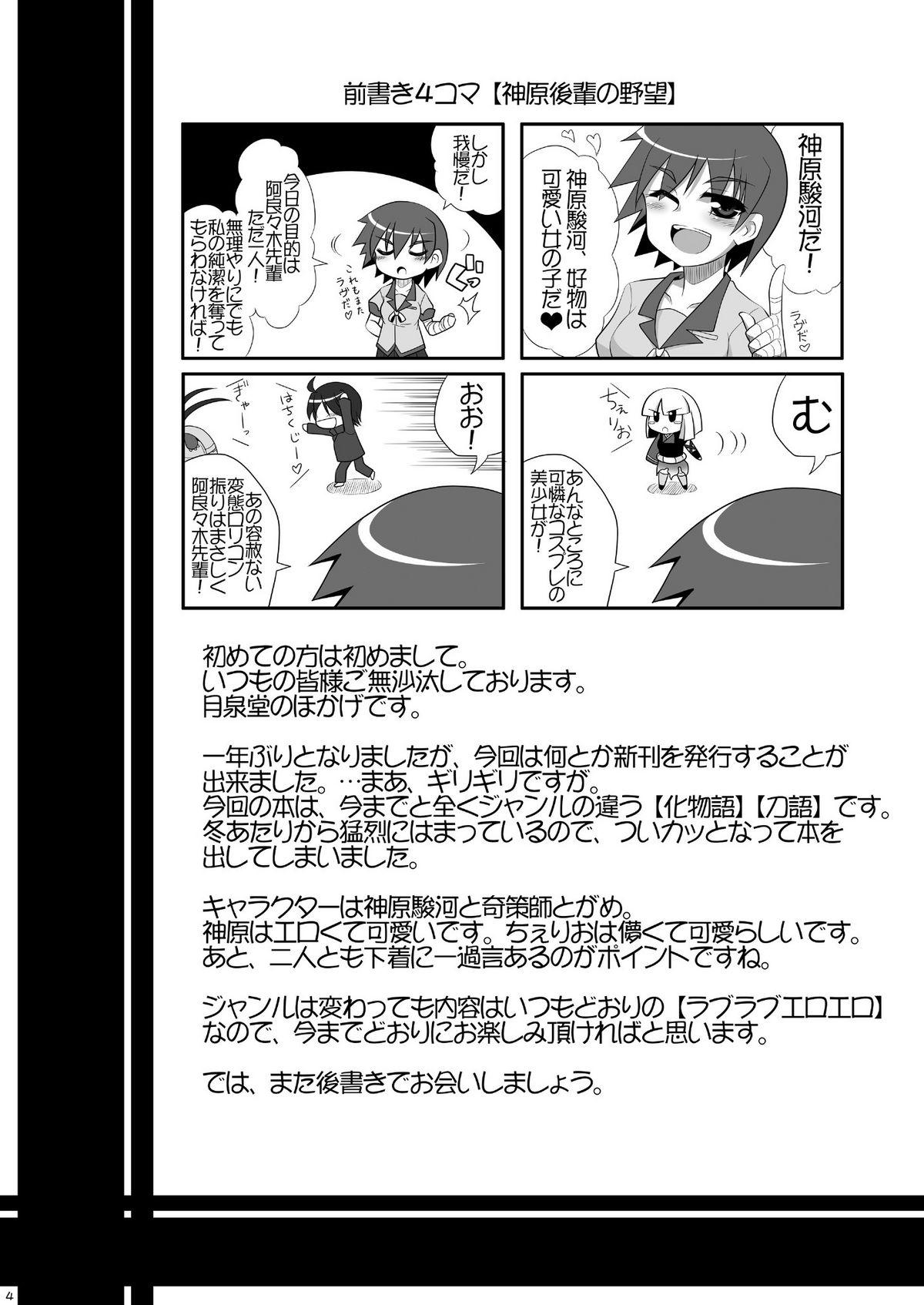 Amateurs Gone Wild Suruga Gatari - Bakemonogatari Katanagatari Foot - Page 4