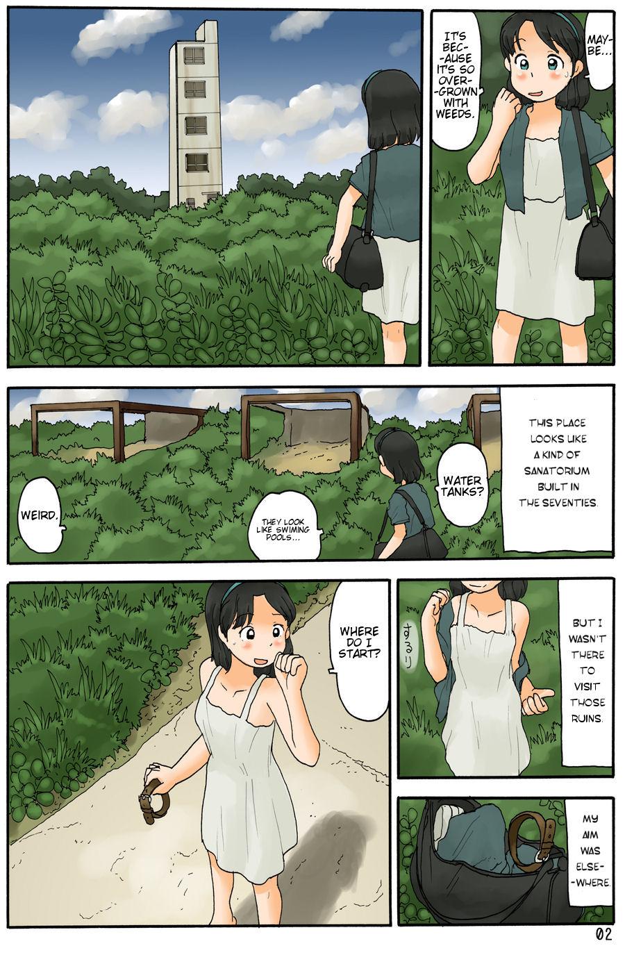 Tiny Haikyo ni Suisou | The Mystery of the Water Tanks Naturaltits - Page 4