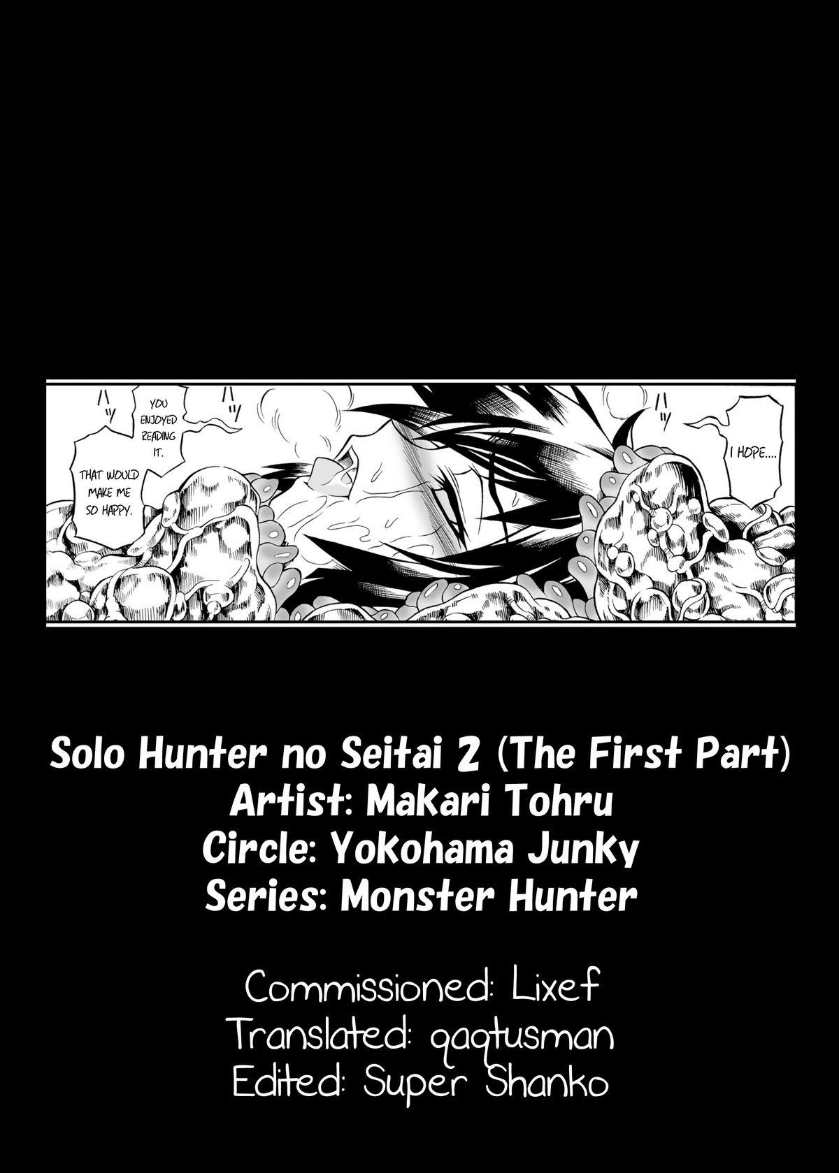 Hentai Solo Hunter no Seitai 2 the first part - Monster hunter Big Dick - Page 37