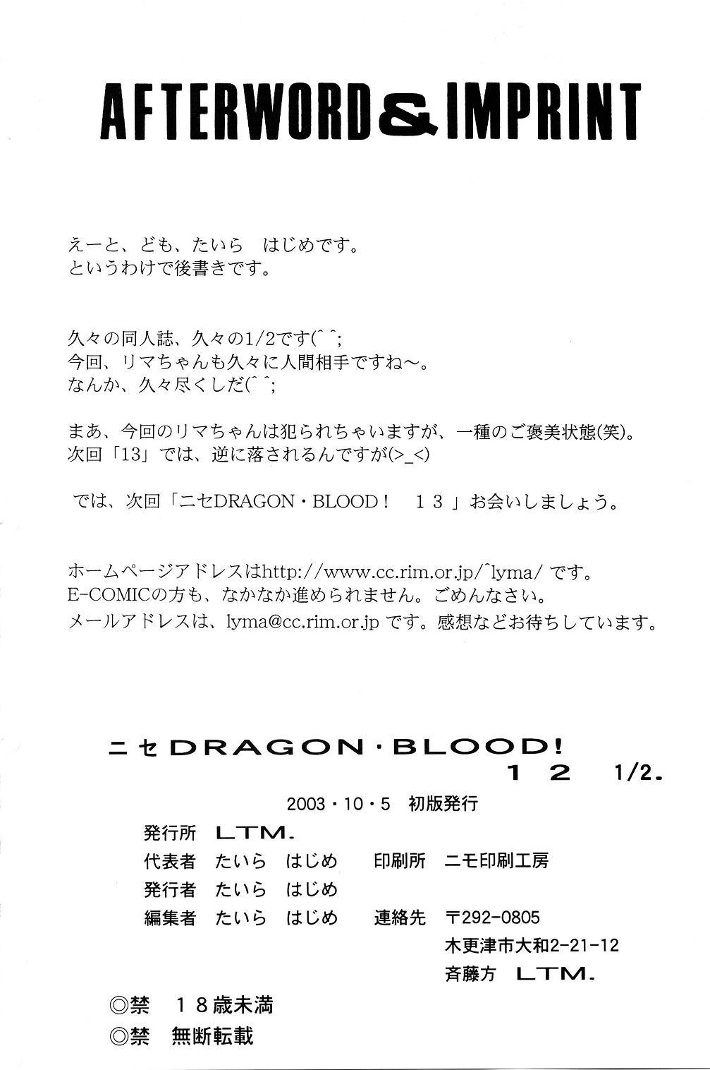 Nise Dragon Blood! 12 1/2 37