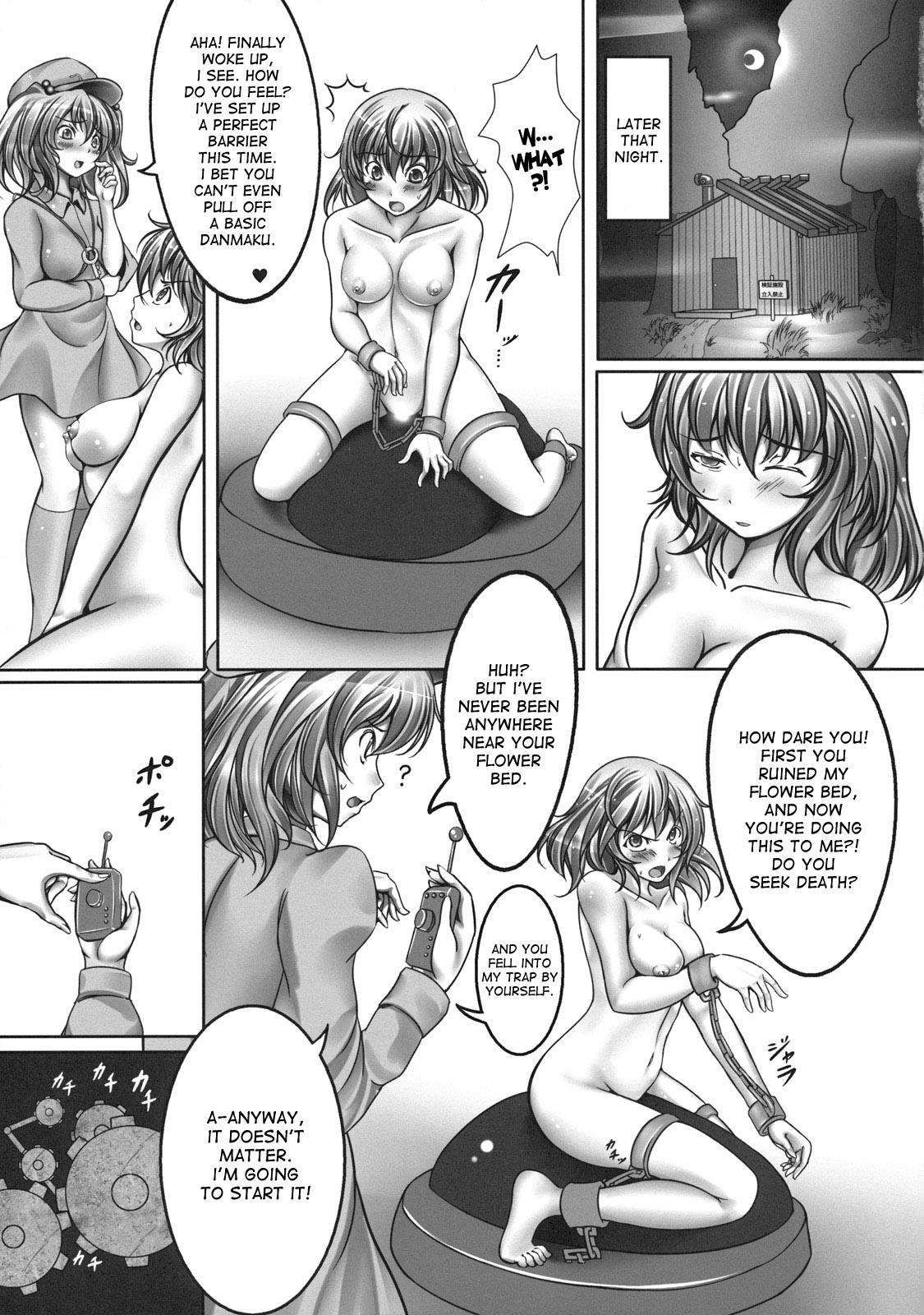 Sex Pussy Kazami Yuuka Kyousei Zecchou Souchi - Touhou project Spying - Page 11