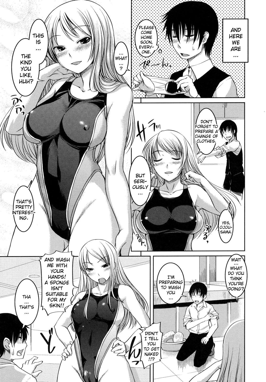 Petite Porn Ojou-sama wa Mizugi ga Osuki Girlfriend - Page 7