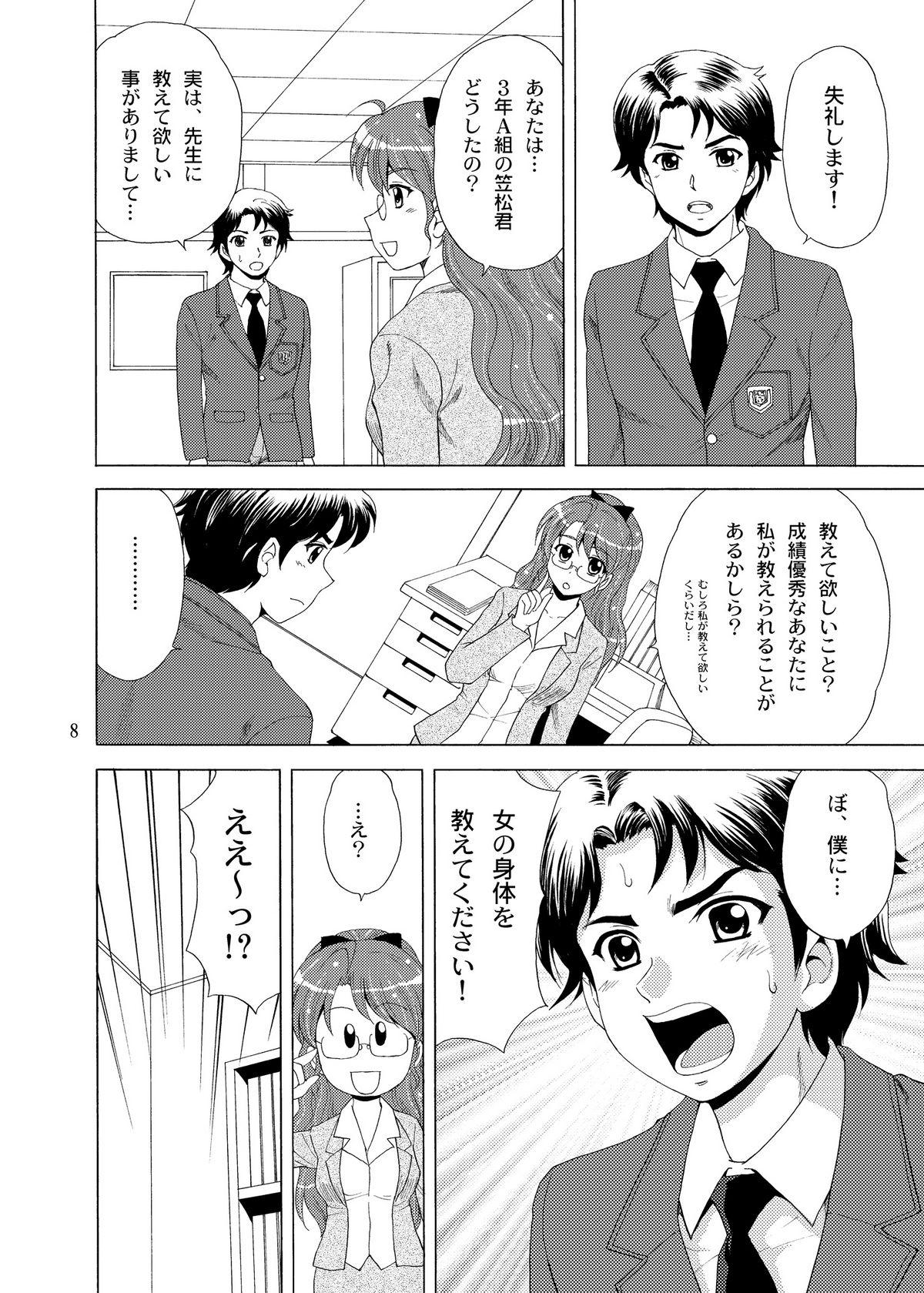 Cum On Face Onegai! Midori Sensei Pale - Page 9