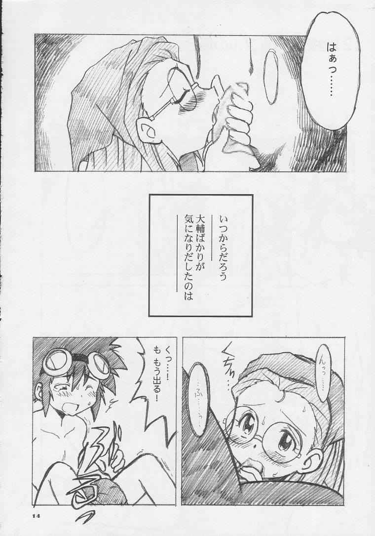 Hardcore Sex Ai to Yuuki no Two Platoon - Digimon adventure Huge Dick - Page 13