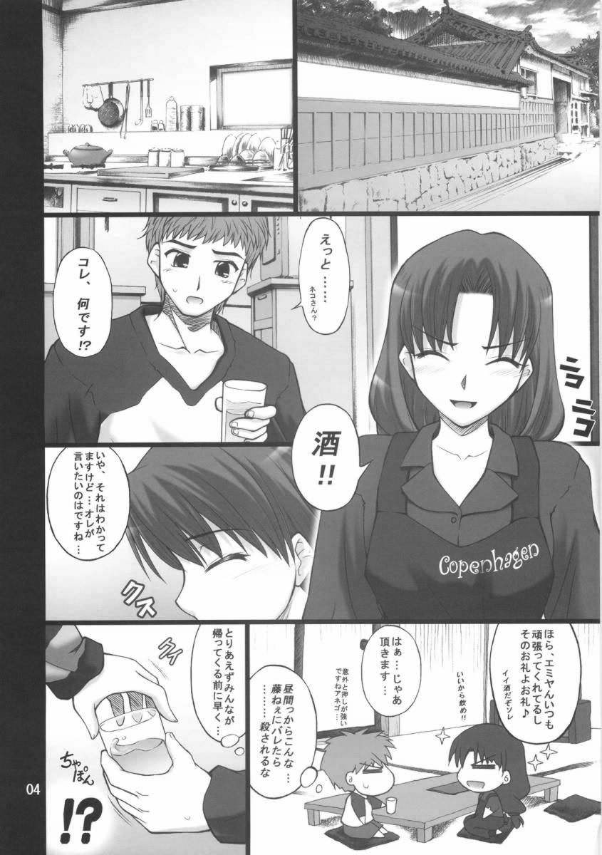 Blackmail Nekotora ～ Nekoka no Oneesan wa Suki desu ka? ～ - Fate stay night Hole - Page 3