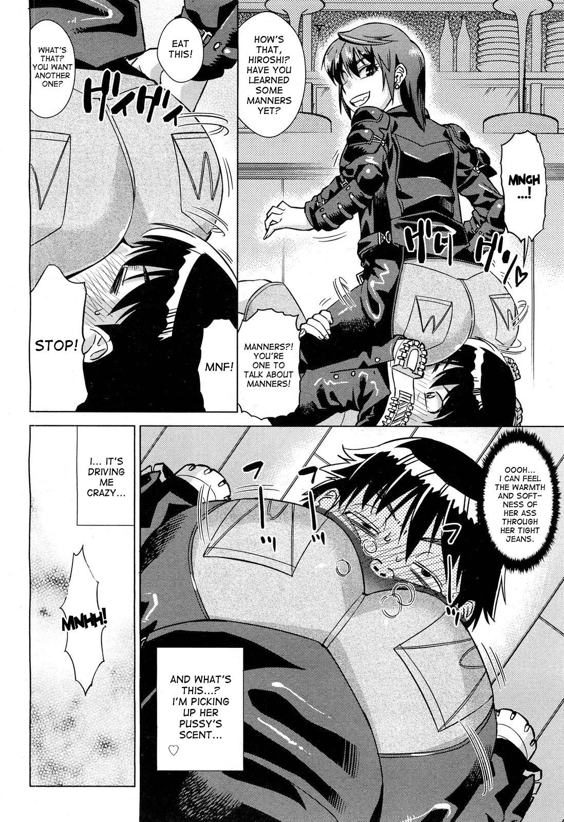 Face Sitting [Abe Morioka] Onee-sama wa Oshirizuki | Onee-sama Likes Anal (COMIC AUN 2012-09) [English] [desudesu] Gang Bang - Page 8