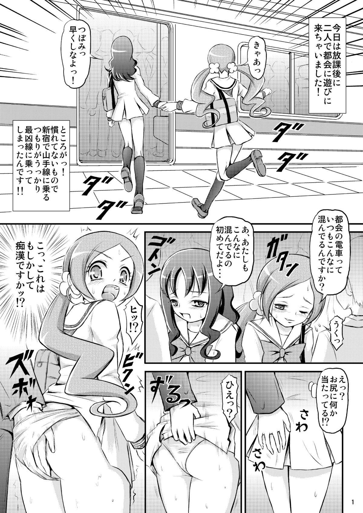 Housewife Ukkari!? Chikan Densha Saikyou-sen ni Nocchaimashita!! - Heartcatch precure Natural Boobs - Page 2