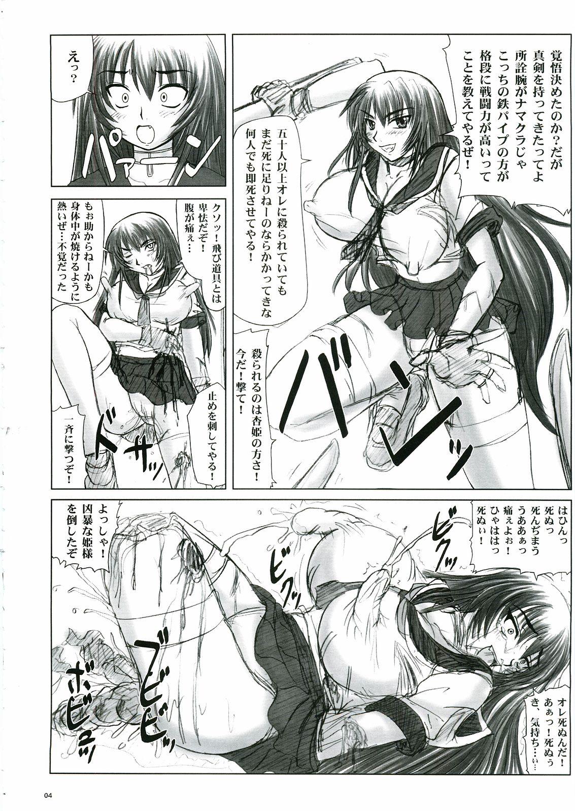 Pierced (C69) [Nozarashi (Nozarashi Satoru)] Reijoku! Kyouhime-sama Jigoku-hen Wife - Page 4