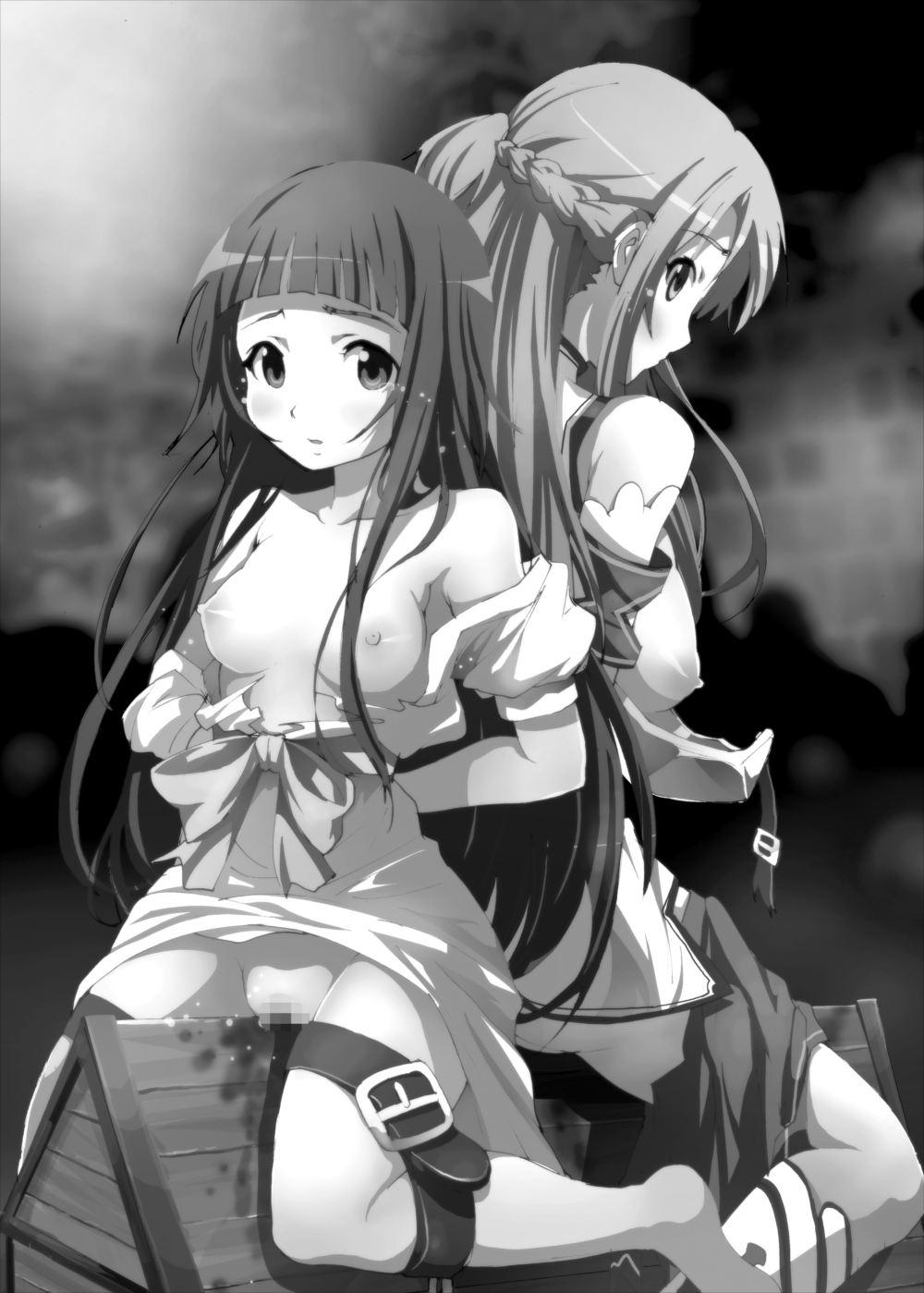 Ffm Asuna to Yui no Jigoku Rape... Ryoujoku Oyakodon Story - Sword art online Hot Girl Fucking - Page 2