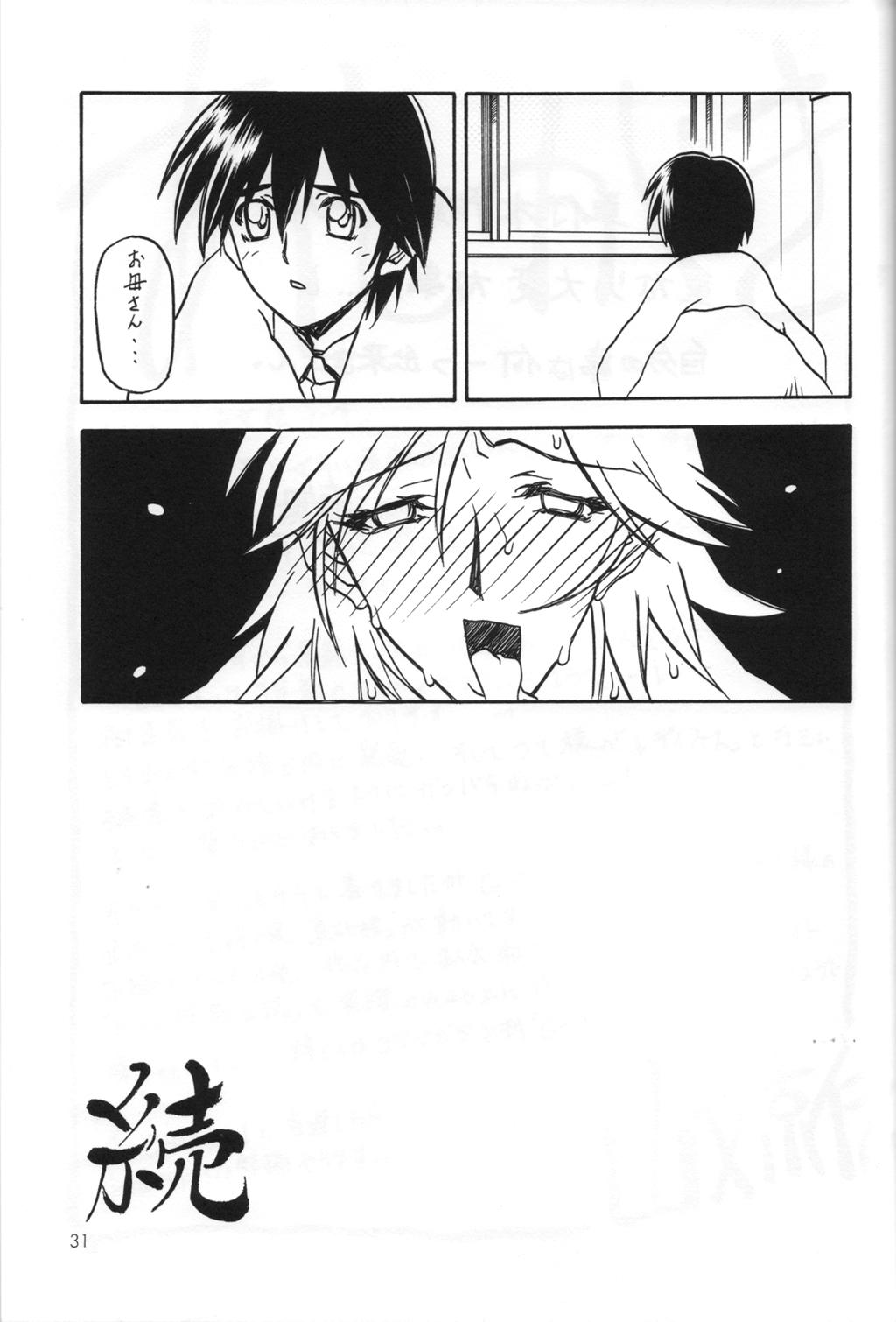 Boy Fuck Girl (C71) [Sankaku Apron (Sanbun Kyouden)] Ruriiro no Sora - Chuu-Ge Peludo - Page 30