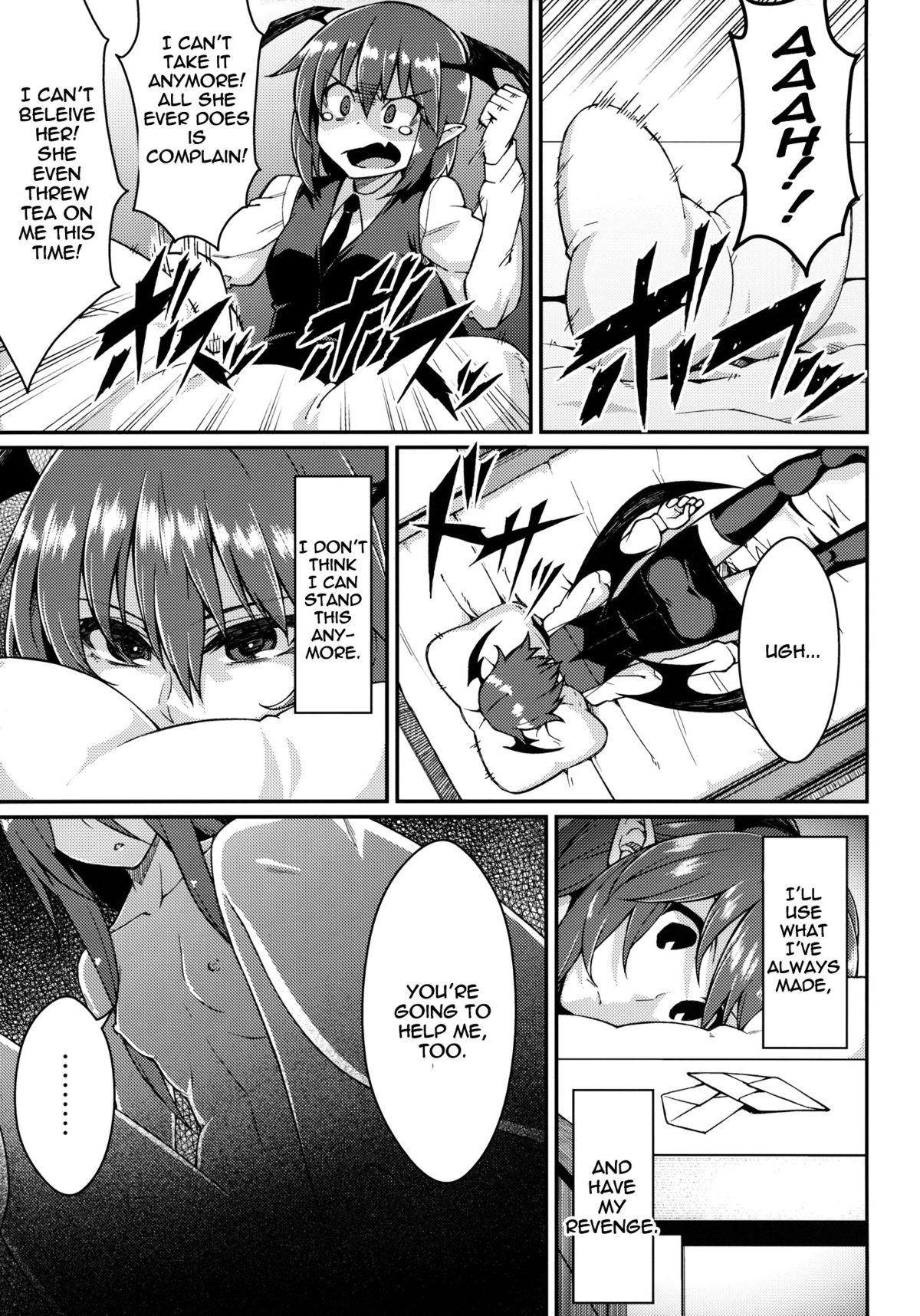 Pierced Pache Otoshi | Patchouli Defeated - Touhou project Ladyboy - Page 4