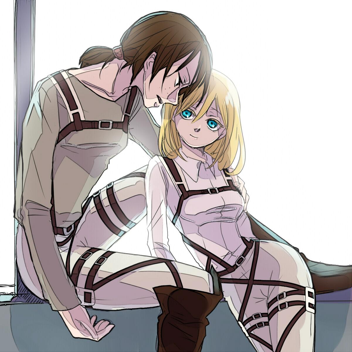 Armin christa and annie threesome hentai